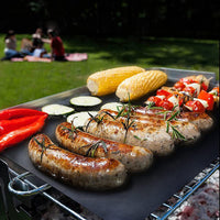BBQ Grill Mat Non-Stick Reusable Oven Liner for Outdoor Grilling and Baking