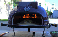Outdoor Chimney Style Pizza Oven 21-inch Tabletop Ceramic Pizza Maker for Restaurant and Outdoor BBQ