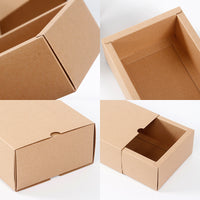 Wholesale Kraft Paper Drawer Boxes White Cardboard Tea Empty Boxes Jewelry Gift Packaging Rectangular Favor Boxes