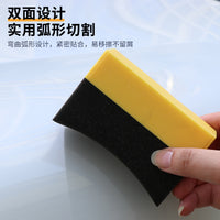 Car Corner Cleaning Sponge Applicator for Tire Waxing Polishing and Crystal Coating