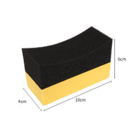 Car Corner Cleaning Sponge Applicator for Tire Waxing Polishing and Crystal Coating