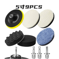 Car Beauty Sponge Wheel Japanese Short Wool Polishing Pad Waxing Buffing Pad Wool Wheel Set