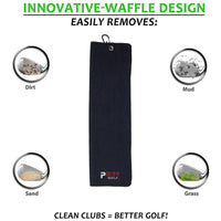 PM99 Golf Towel, Divot Tool, and Marker Gift Set - Golf Accessories Practice Supplies