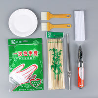 Outdoor BBQ Grill Accessories 7-Piece Barbecue Tool Set Combination