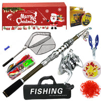 Christmas Gift Lure Fishing Rod Set Long Cast Sea Fishing Rod Bait Net Fishing Tackle Set Manufacturer Wholesale