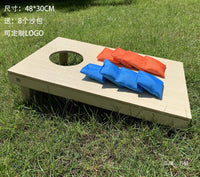 Kids Outdoor Sports Bean Bag Toss Game Set Cornhole Boards with Sandbags