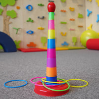 Elephant Ring Toss Game for Kids, Sensory Focus Training Toy, Outdoor Activity for Preschool Children