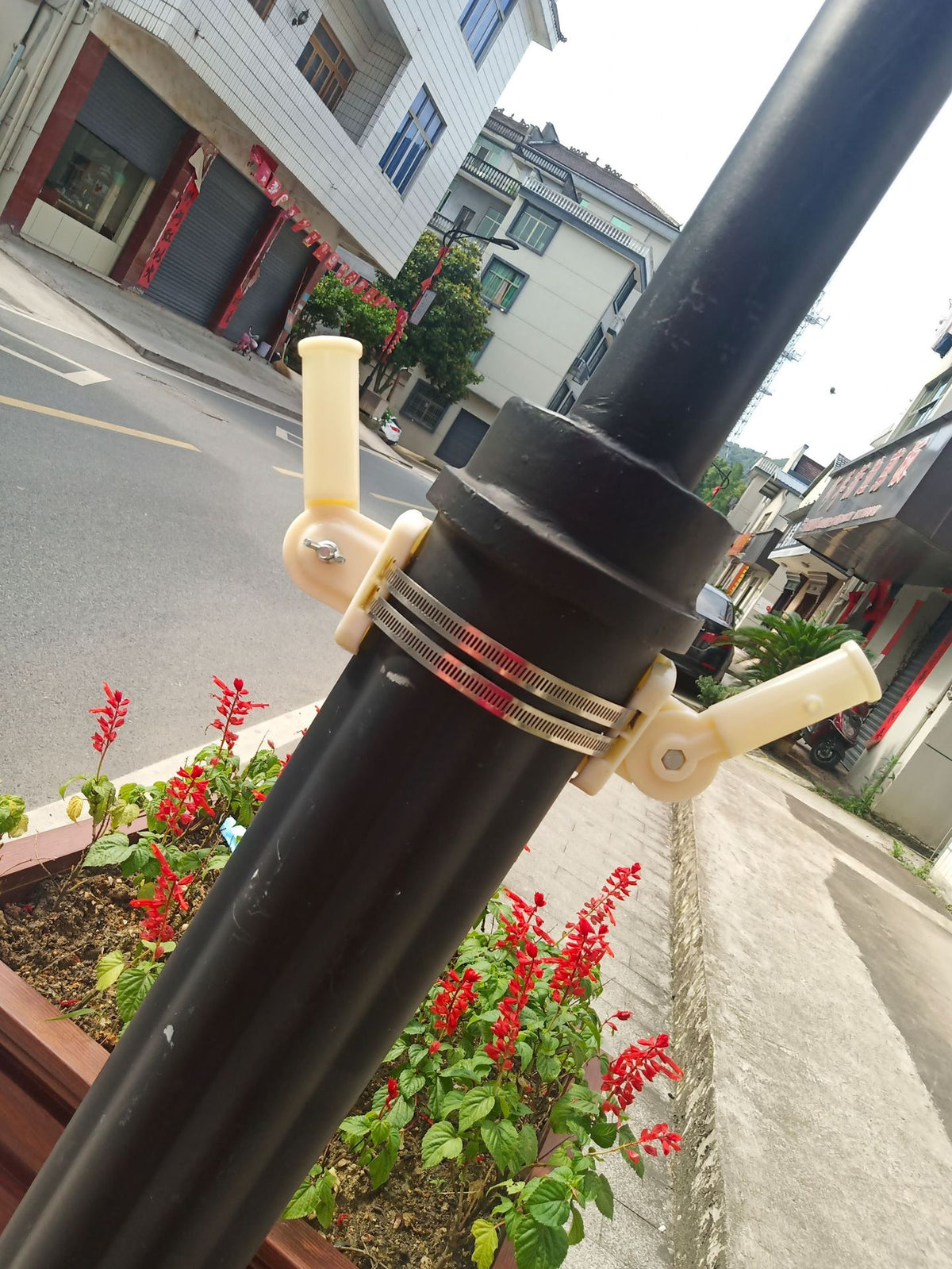 Flag Pole Bracket, Wall Mount, Aluminum Alloy & Plastic