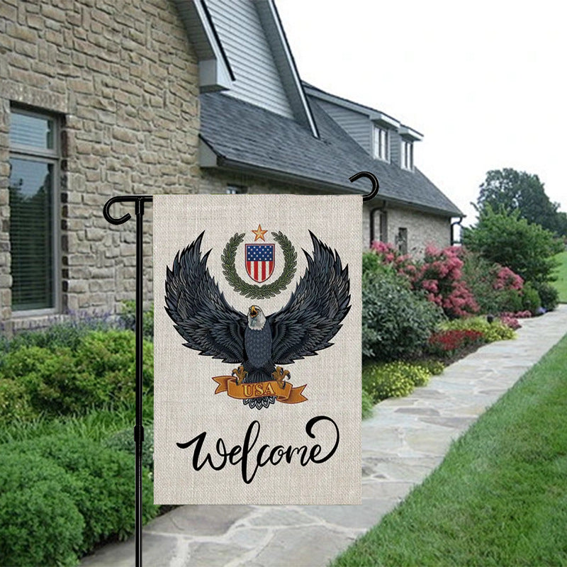 Outdoor Garden Flagpole Yard Decoration Flagpole Holder with Iron Ball, 2 Springs, and 1 Clip