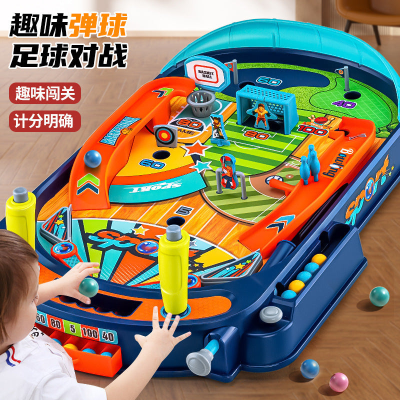 Kids Educational Brain Training Parent-Child Interactive Indoor Tabletop Marble Launch Game Machine Toy