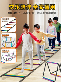 Multi-functional Butterfly Agility Ladder for Physical Training, Kids Sensory Integration, Hopscotch, Multi-form Foldable Rope Ladder