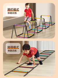 Multi-functional Butterfly Agility Ladder for Physical Training, Kids Sensory Integration, Hopscotch, Multi-form Foldable Rope Ladder