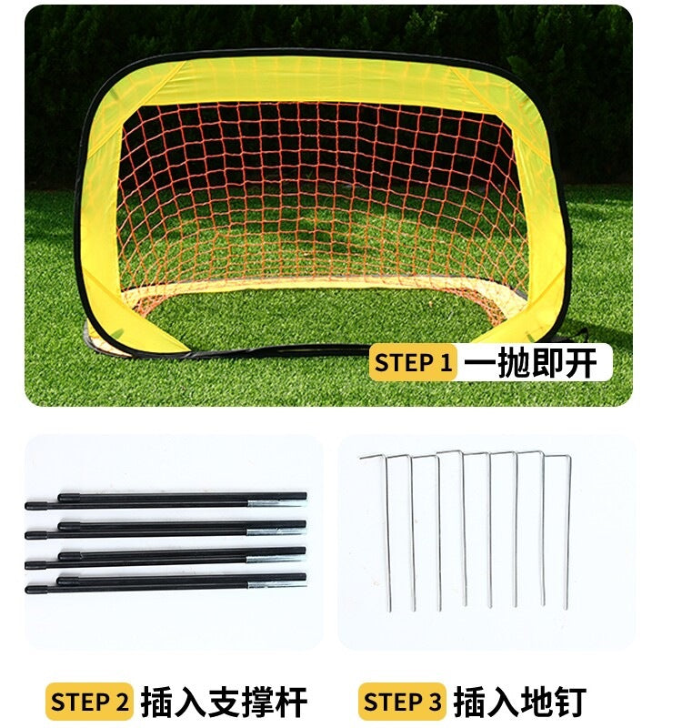 Portable Kids Soccer Goal, Foldable Football Net for Backyard, Training, Practice