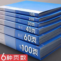 A4 Thickened Document Folder with Transparent Inserts, Multi-layer File Organizer for Office Supplies