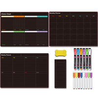 Magnetic Refrigerator Whiteboard Calendar Planner Message Board Wall Sticker for Home Kitchen Office