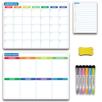 Magnetic Refrigerator Whiteboard Calendar Planner Message Board Wall Sticker for Home Kitchen Office