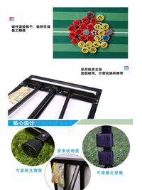 Magnetic Aluminum Alloy Football Coaching Board with Foldable Stand, Portable Large Soccer Strategy Board for Training and Teaching