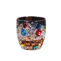 Hand-Painted Plaid Glass Cup DIY Material Kit for Kids, Stained Glass Paint Creative Glass Water Cup