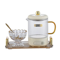 Automatic High Borosilicate Glass Health Kettle Multi-functional Flower Tea Cooker Electric Stew Cup for Home Office