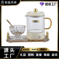 Premium Borosilicate Glass Health Kettle Automatic Multi-functional Flower Tea Maker for Home and Office