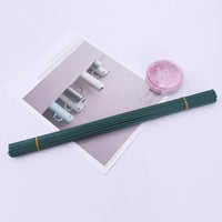 Floral Stem Wire Green Floral Tape Rose DIY Packaging Silk Flower Branch Tape Handmade Simulation Paper Flower Stem