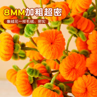 DIY Persimmon Ruyi Twisted Stick Flower Bouquet Kit - Creative Handmade Material Pack for Twisted Flowers