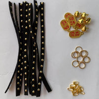 5mm Korean Velvet Rope with Hot Drill DIY Accessories for Dolls and Handmade Necklaces