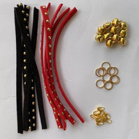 5mm Korean Velvet Rope with Hot Drill DIY Accessories for Dolls and Handmade Necklaces