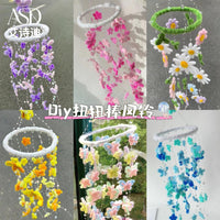 DIY Butterfly Wind Chime Chenille Stem Flower Bouquet Kit - Educational Craft Toy for Kids, Artistic Decoration