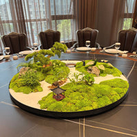 Luxury Hotel Dining Table Centerpiece Micro Landscape Bonsai Decoration Chinese Style