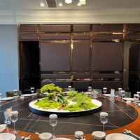 Luxury Hotel Dining Table Centerpiece Micro Landscape Bonsai Decoration Chinese Style