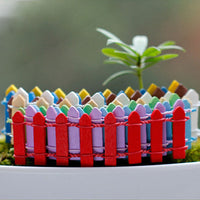 Moss Micro Landscape Succulent Bonsai DIY Decoration Wooden Fence Long Fence Small Picket Fence Landscaping Accessories