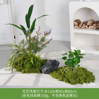 Artificial Moss Micro Landscape Set for Indoor Decor, Window Display, and Green Plant Arrangement
