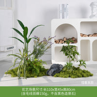 Artificial Moss Micro Landscape Set for Indoor Decor, Window Display, and Green Plant Arrangement