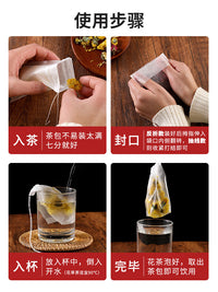 Corn Fiber Disposable Tea Bags Food Grade Tea Filter Bags for Loose Leaf Tea
