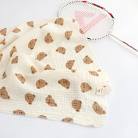 Crepe Cotton Sports Towel, Lightweight Breathable Gym Cycling Sweat Towel