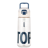 Cille Portable Water Bottle for Students, Large Capacity Tritan Sports Kettle, Plastic Cup for Men, Women, and Children