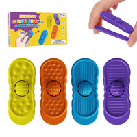 Sensory Fidget Toys Multi-Textured Sliding Decompression Board for Kids, Silicone Sensory Toy Set