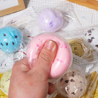 Factory Direct Stress Relief Ball Gashapon Machine Bouncy Ball Kids Toy Decompression Building Block Ball TPR Butter Handmade Ball