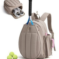 Cross-border Hot-Selling Tennis and Badminton Racket Sports Backpack with Independent Shoe Compartment and Quilted Design