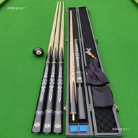 God of War Billiard Cue Stick Wild Leopard Weighted Cue Small Head Chinese Through Rod Black Eight Snooker Nine Ball Table Handmade Through Rod