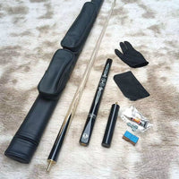 God of War Billiard Cue Stick Wild Leopard Weighted Cue Small Head Chinese Through Rod Black Eight Snooker Nine Ball Table Handmade Through Rod
