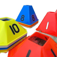 Digital Marker Cones for Soccer Training, Basketball Drills, and Kids' Sports - Agility and Speed Training Aids