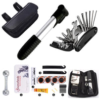 Multi-functional Bicycle Repair Tool Kit Mountain Bike Tire Repair Pump Wrench Combination Tool Set