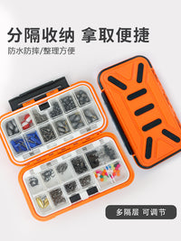 Six Cats 254-Piece Lure Fishing Accessories Kit with Hooks Texas Rig Sea Fishing Rock Fishing Tackle Box 476g