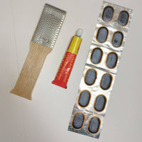 Tire Repair Patch Kit for Bicycle Motorcycle Electric Vehicle Inner Tube Puncture Fix Glue Film Tool Set