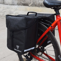 Bicycle Waterproof Rear Seat Bag 34L Large Capacity Pannier Mountain Bike Travel Storage Bag Cycling Rear Rack Bag