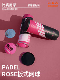 Oudeer Padel Tennis Balls - ROSE Pink, Thick Liner, High Elasticity, Durable for Cage Padel Matches and Training