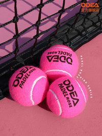 Oudeer Padel Tennis Balls - ROSE Pink, Thick Liner, High Elasticity, Durable for Cage Padel Matches and Training