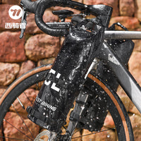 WEST BIKING Waterproof Bicycle Front Fork Bag Cycling Storage Bag for Mountain Road Bikes Quick Release